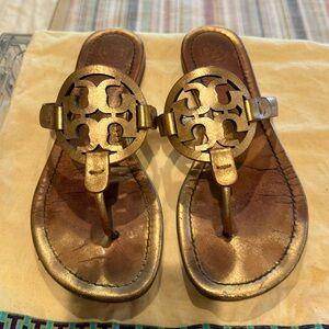 Tory Burch rose gold Miller sandals.  Used condition.